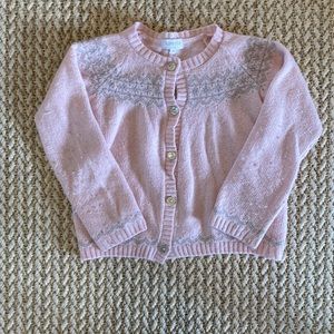Baby pink fair isle sweater, size 4